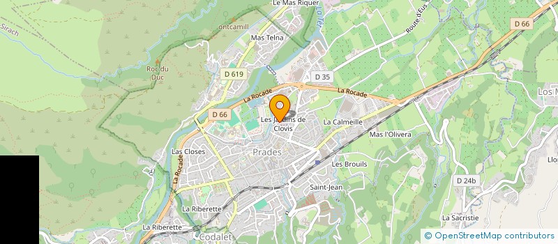 localisation de l'entreprise S.C.I. RUE DES JARDINS  PRADES