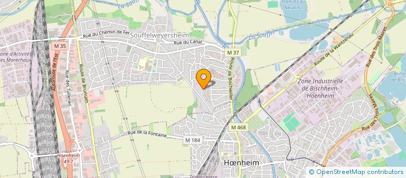 localisation de l'entreprise S.C.I. RUE DU BERGER MARMOUTIER  SOUFFELWEYERSHEIM