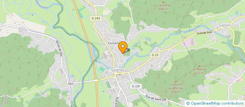 localisation de l'entreprise S.C.I S.A.M.E.  VAGNEY