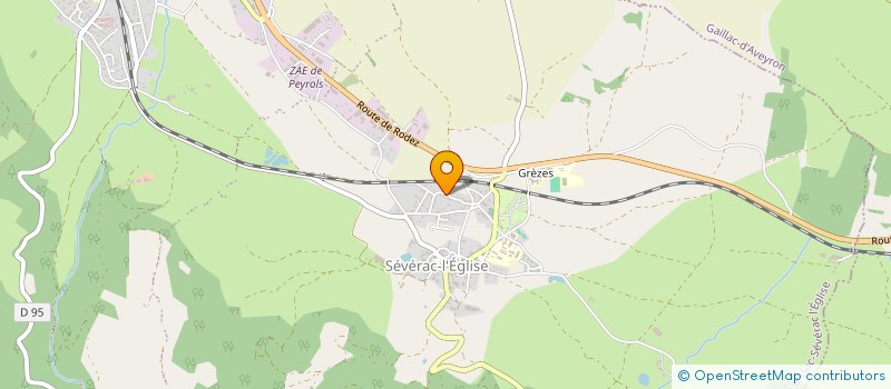 localisation de l'entreprise S.C.I. S-C N.C.C  LAISSAC-SEVERAC L'EGLISE
