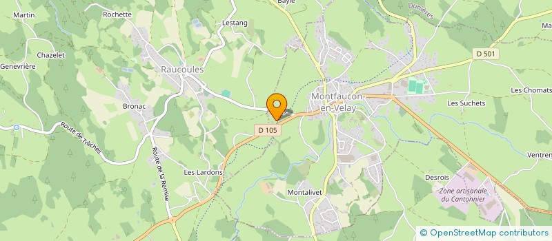 localisation de l'entreprise S.C.I. S G G P  MONTFAUCON-EN-VELAY