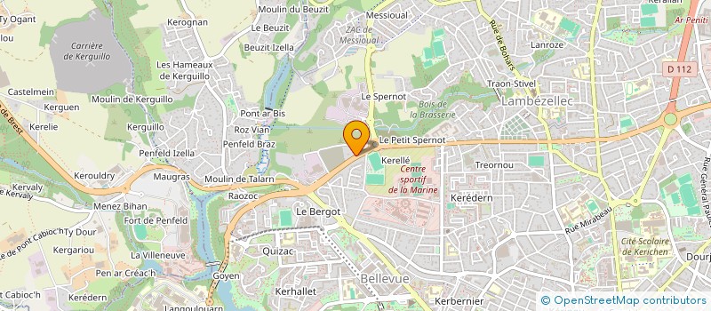 localisation de l'entreprise S.C.I. S.H INVESTISSEMENTS  BREST