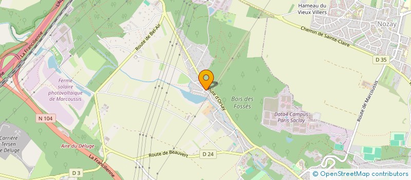 localisation de l'entreprise S.C.I. S J V  MARCOUSSIS