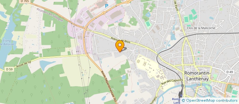 localisation de l'entreprise S.C.I S.L.Y.M  ROMORANTIN-LANTHENAY