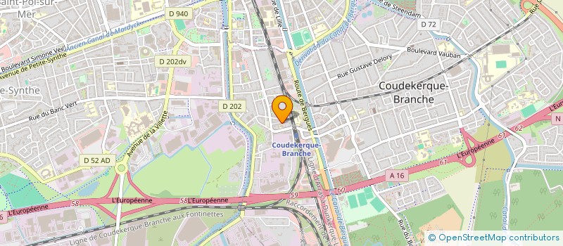 localisation de l'entreprise S.C.I. S P CARPENTIER  COUDEKERQUE-BRANCHE