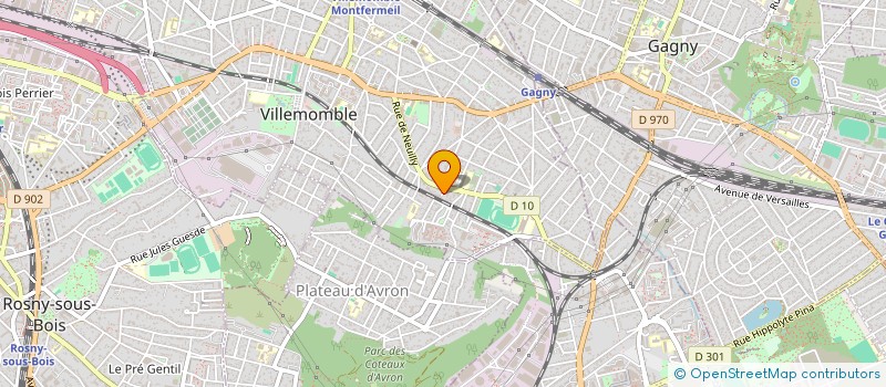 localisation de l'entreprise S.C.I. S2ME à VILLEMOMBLE