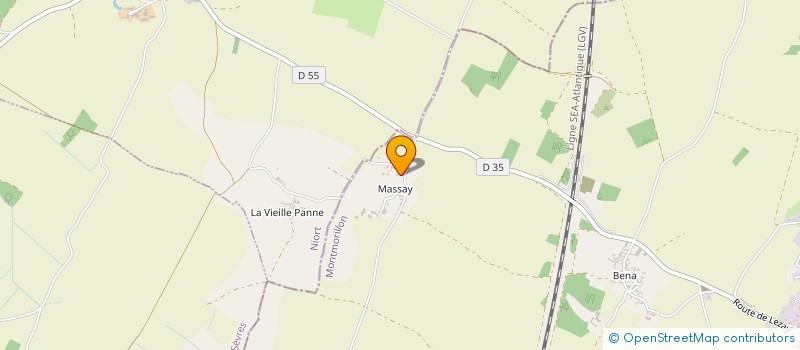 localisation de l'entreprise S.C.I. SABINE  CHAUNAY