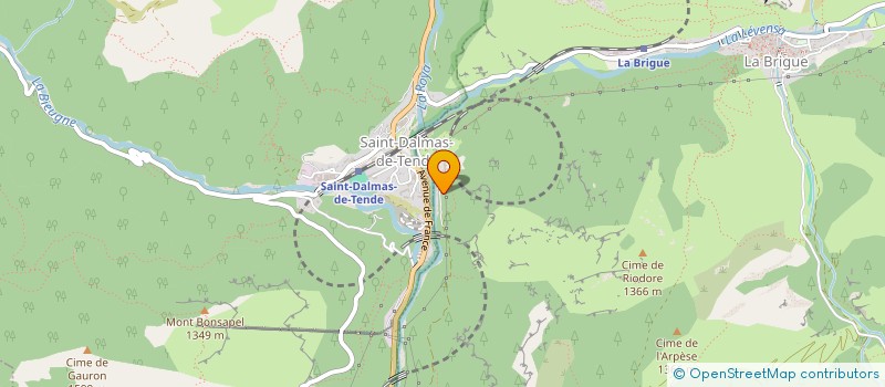 localisation de l'entreprise S.C.I. SABJEAN  LA BRIGUE