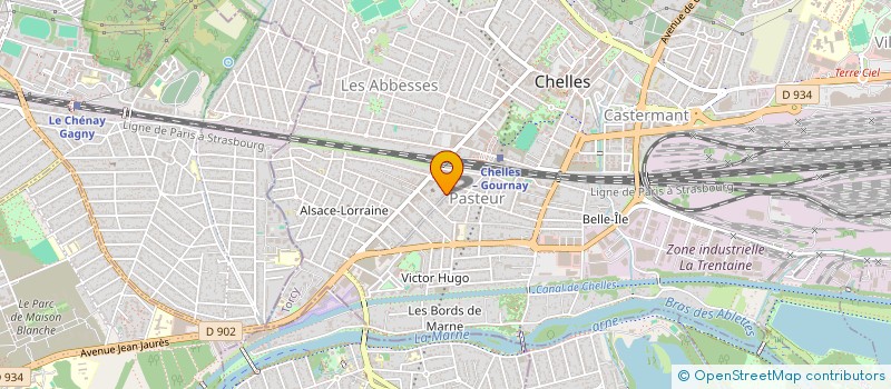 localisation de l'entreprise S.C.I. SAINT-FRONT  CHELLES