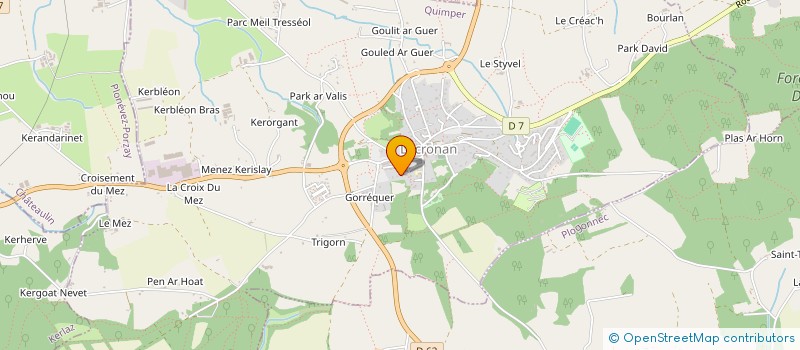 localisation de l'entreprise S.C.I. SAINT MARCEL  LOCRONAN