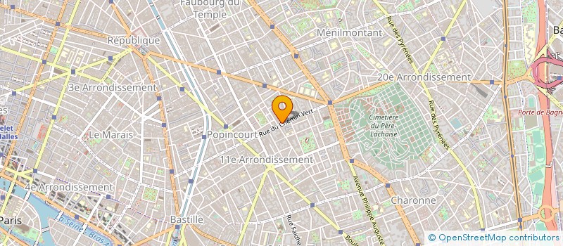 localisation de l'entreprise S.C.I. SAINT MAUR CHEMIN VERT  PARIS