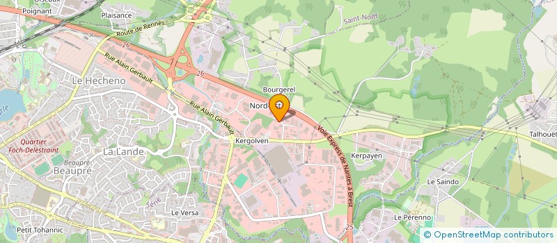 localisation de l'entreprise S.C.I. SAINT OGER  VANNES