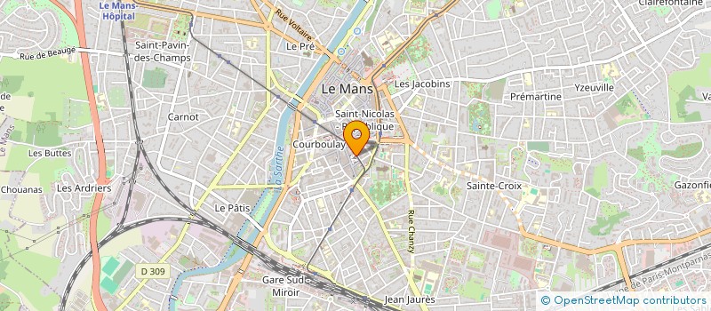 localisation de l'entreprise S.C.I. SAINT PAVIN  LE MANS