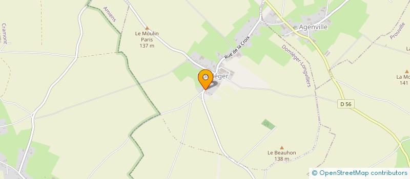 localisation de l'entreprise S.C.I. SAINT PIERRE  DOMLEGER-LONGVILLERS