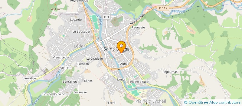 localisation de l'entreprise S.C.I. SAINT-VALIER à SAINT-GIRONS