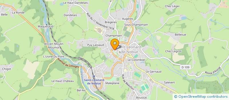 localisation de l'entreprise S.C.I SALEVERT 2 à SAINT-LEONARD-DE-NOBLAT