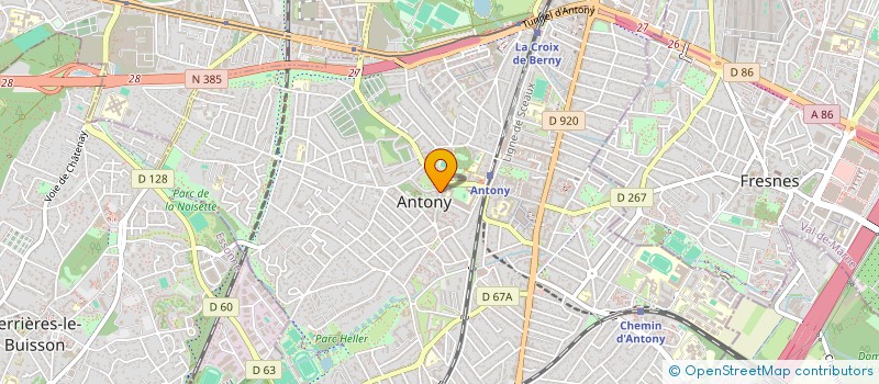 localisation de l'entreprise S C I SAM 25 à ANTONY