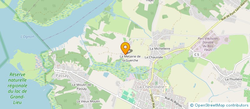 localisation de l'entreprise S.C.I. SAMAFA  LA CHEVROLIERE