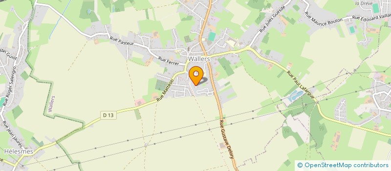 localisation de l'entreprise S.C.I. SAMATELLE à WALLERS