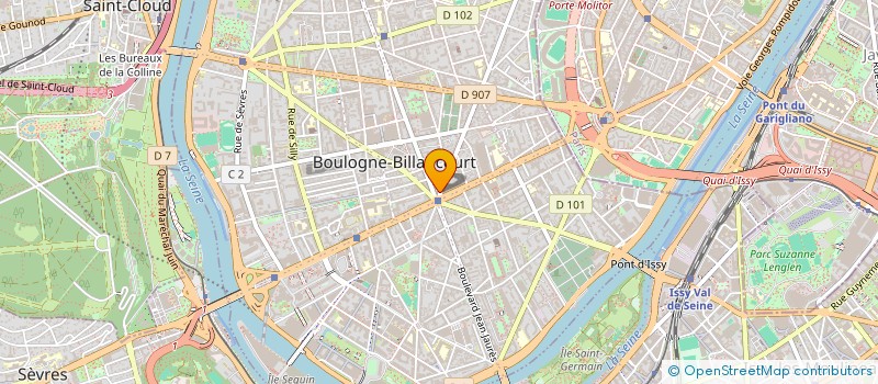 localisation de l'entreprise S.C.I. SANATALO à BOULOGNE-BILLANCOURT
