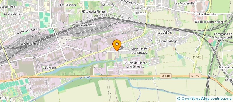 localisation de l'entreprise S.C.I SAND  LA VILLE-AUX-DAMES