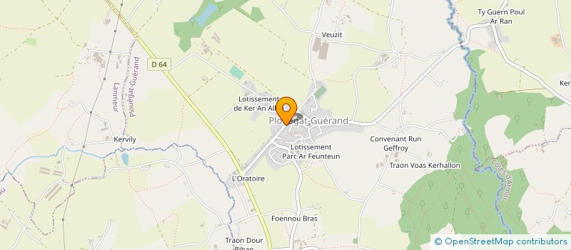 localisation de l'entreprise S.C.I. SANTE PLOUEGATAISE  PLOUEGAT-GUERAND