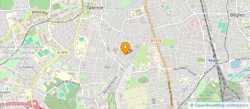 localisation de l'entreprise S.C.I. SANTO DOMINGO  TALENCE