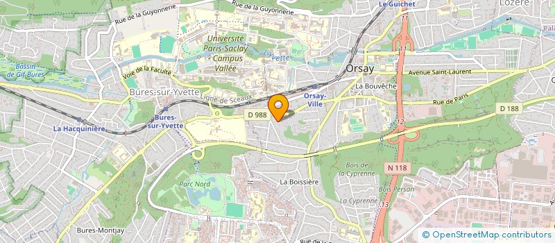 localisation de l'entreprise S.C.I. SARALES  ORSAY