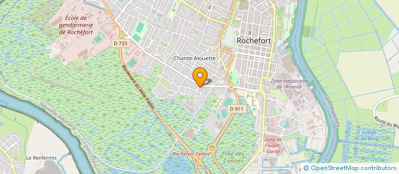 localisation de l'entreprise S.C.I. SBB  ROCHEFORT