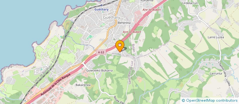 localisation de l'entreprise S.C.I. SCGM  GUETHARY