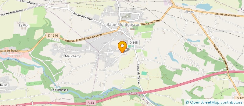 localisation de l'entreprise S.C.I. SCHIELE  LA BATIE-MONTGASCON