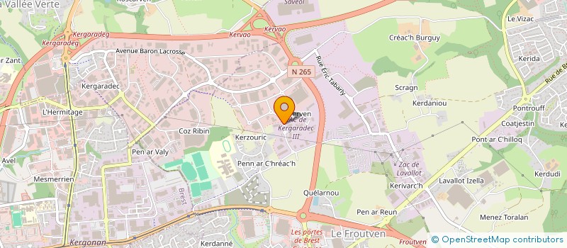 localisation de l'entreprise S.C.I. SCJP  GUIPAVAS