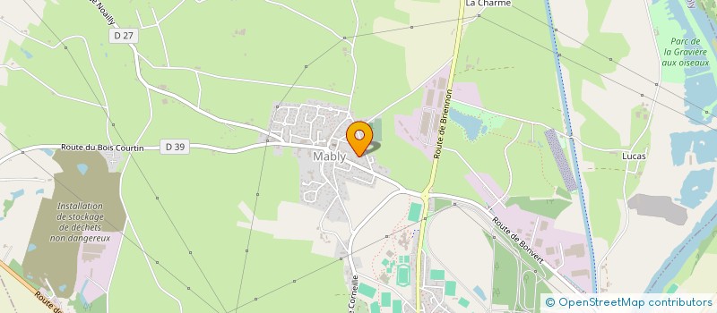 localisation de l'entreprise S.C.I. SDG.  MABLY