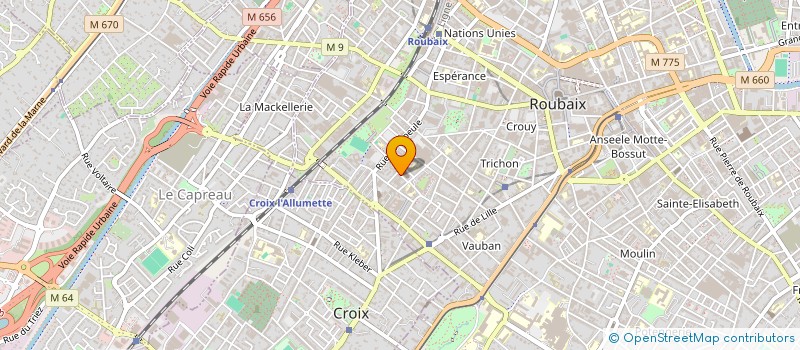 localisation de l'entreprise S.C.I. SEBASTOPOL 6  ROUBAIX