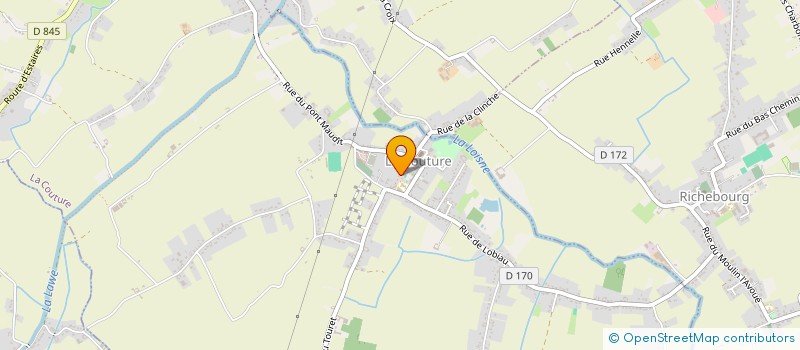 localisation de l'entreprise S.C.I SERGE GUESTIN à LA COUTURE