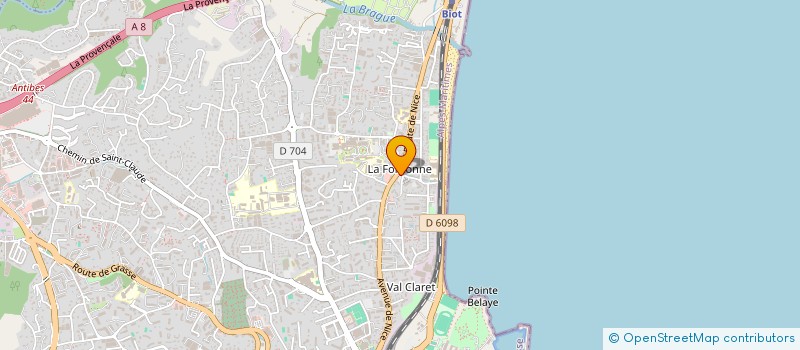 localisation de l'entreprise S.C.I. SETHEN à ANTIBES