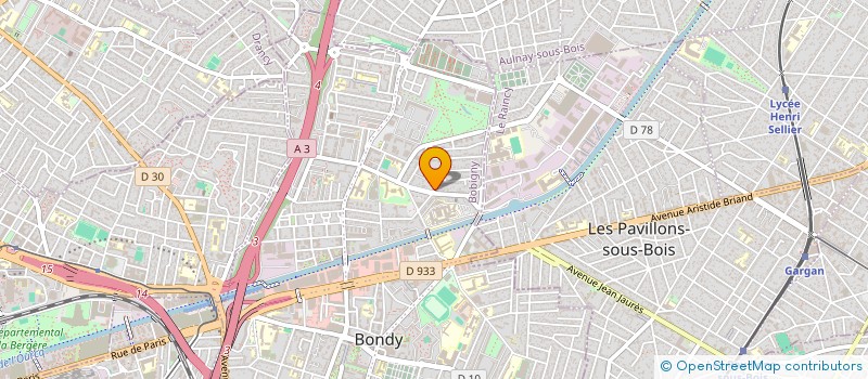 localisation de l'entreprise S.C.I SHAMASH  BONDY