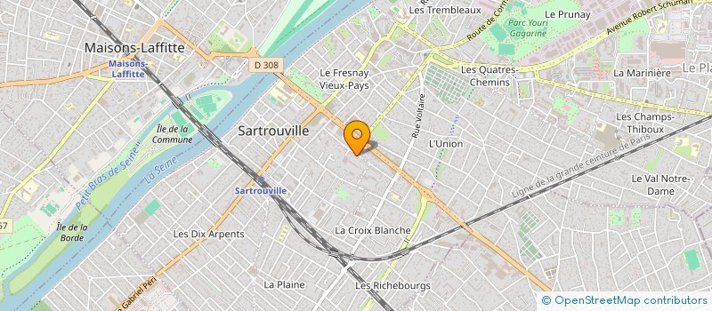 localisation de l'entreprise S.C.I SHELTER  SARTROUVILLE