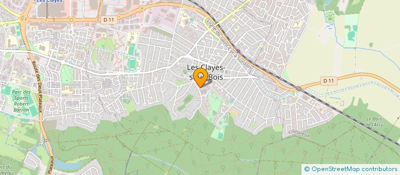 localisation de l'entreprise S.C.I. SHERYAN à LES CLAYES-SOUS-BOIS