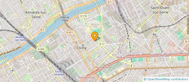 localisation de l'entreprise S.C.I. SICAFI à CLICHY