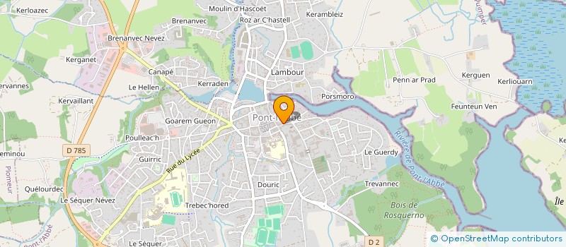 localisation de l'entreprise S.C.I. SILMAT  PONT-L'ABBE