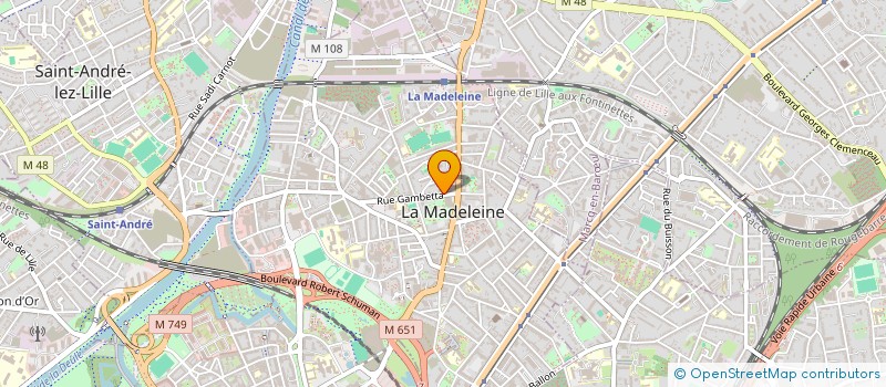 localisation de l'entreprise S.C.I. SIMMOFA à LA MADELEINE