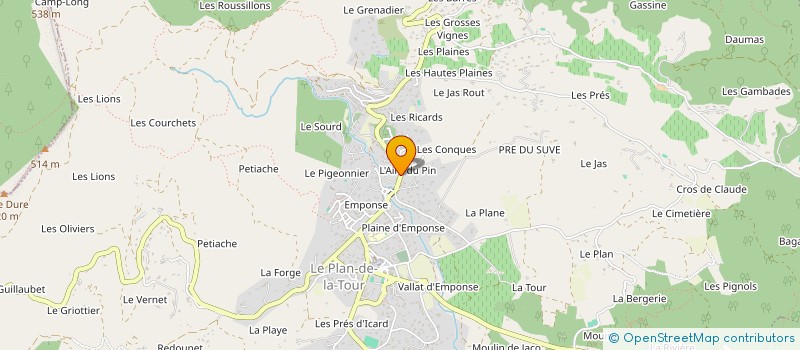localisation de l'entreprise S.C.I. SIMONINE à SAINTE-MAXIME