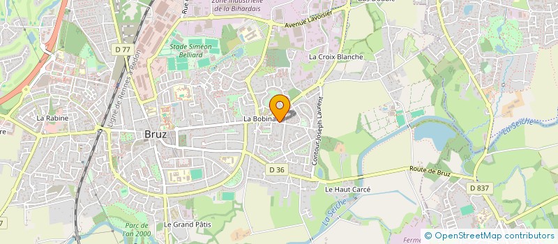 localisation de l'entreprise S.C.I. SIMPAUL  BRUZ