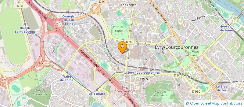 localisation de l'entreprise S.C.I. SIN INVEST à EVRY-COURCOURONNES