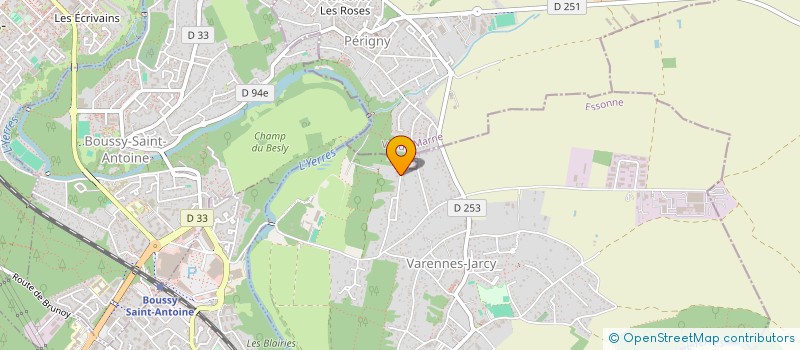 localisation de l'entreprise S.C.I. SNLED  VARENNES-JARCY