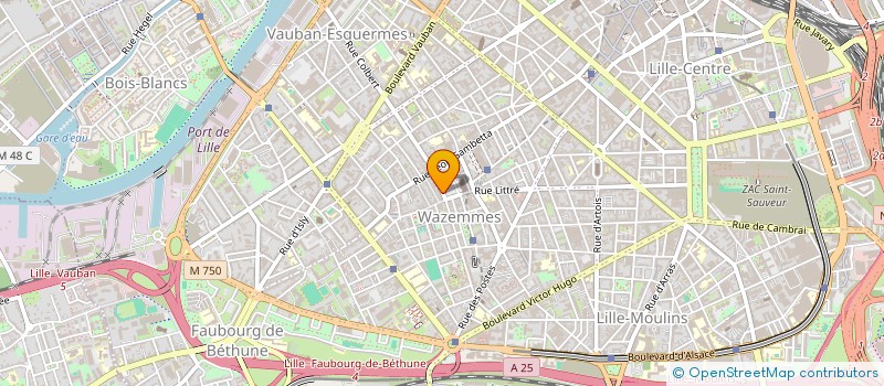 localisation de l'entreprise S.C.I (SOCIETE CIVILE IMMOBILIERE) KE CHOISY 8 à LILLE