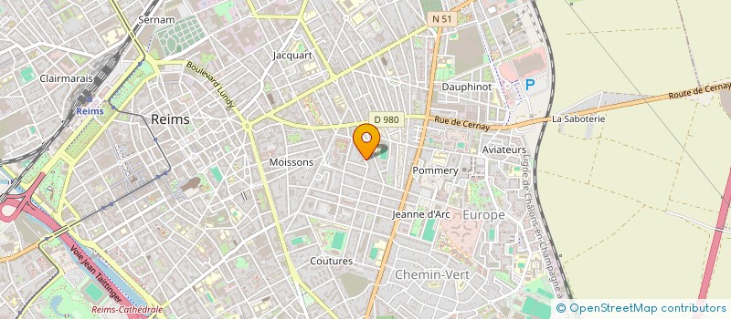 localisation de l'entreprise S.C.I. SOFIA  REIMS