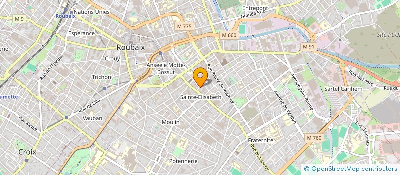 localisation de l'entreprise S.C.I. SOKANI  ROUBAIX