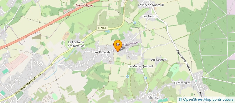 localisation de l'entreprise S.C.I. SOLENE  MORNAC